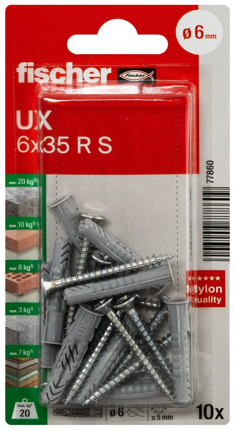 Universald&uuml;bel UX 6 x 35 R S K
