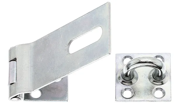 \\SW-AG\AllgeierSchoedel\Bilder Onlineshop\Alberts Pfostenkappen, Flechtzaunhalter, Pfostenanker, Einschlagh&uuml;lse\Schlossriegel\Sicherheits- &Uuml;berfalle mit &Ouml;se lose 93x37 mm 348366.jpg