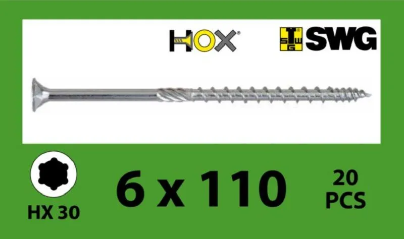 6x110 mm Profiholzschraube HOX vz