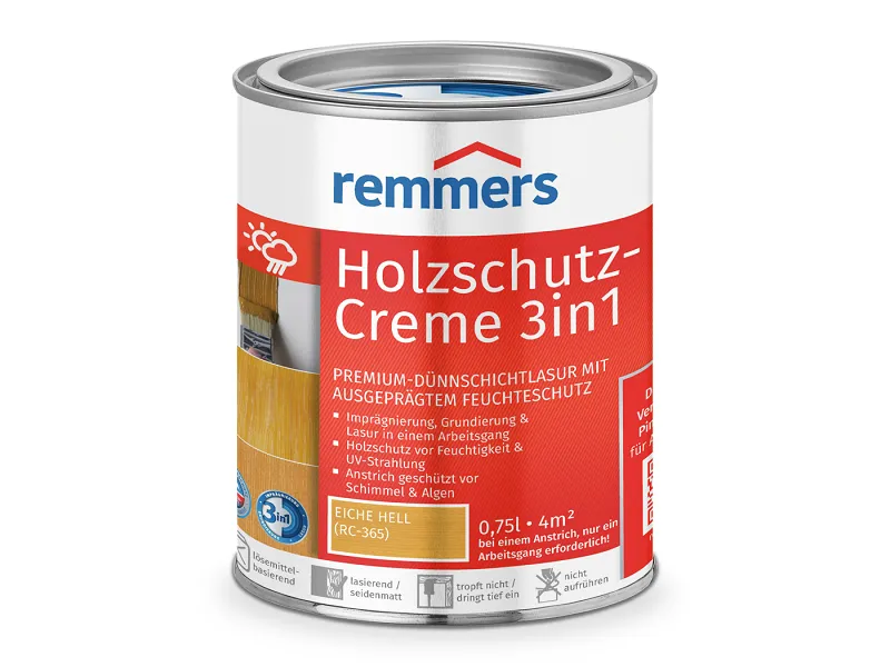remmers Holzschutz-Creme 3in1, 0,75 l