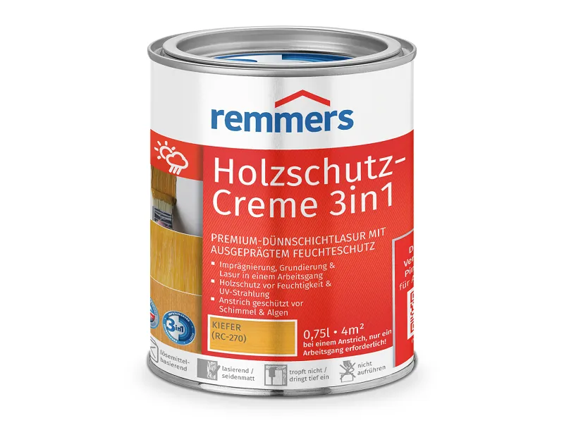 remmers Holzschutz-Creme 3in1, 2,5 l