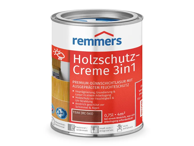 remmers Holzschutz-Creme 3in1, 2,5 l