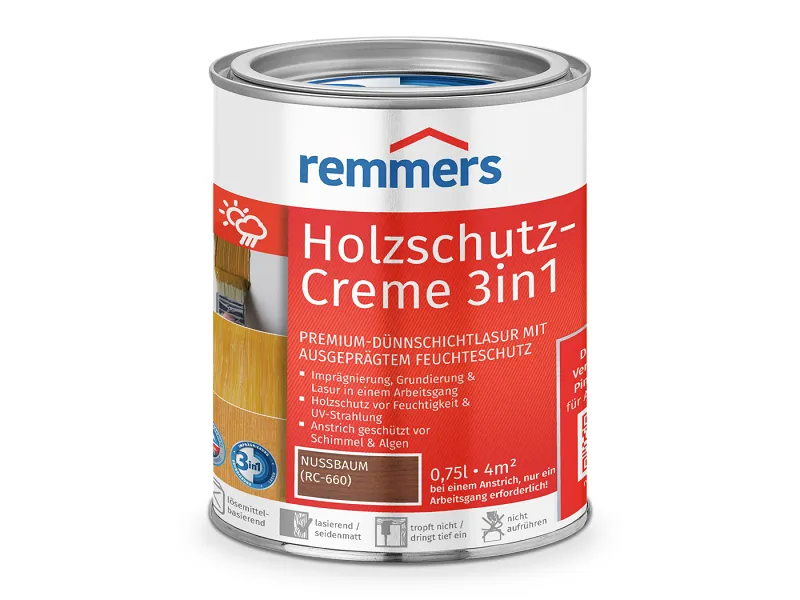 remmers Holzschutz-Creme 3in1, 5,0 l