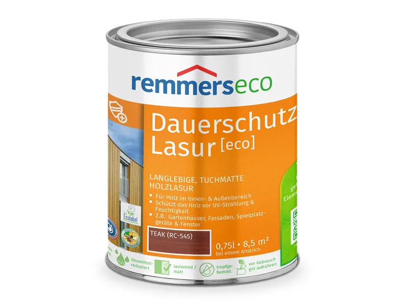 Dauerschutz-Lasur Teak 2,5 ltr