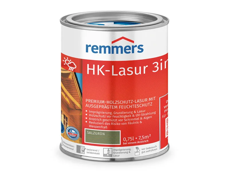 HK-Lasur  3in1 (plus) Salzgr&uuml;n  5 l.