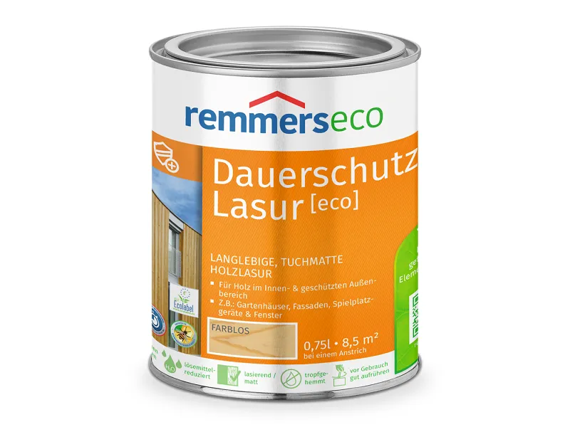 Dauerschutz-Lasur [eco] Farblos 0,75 l