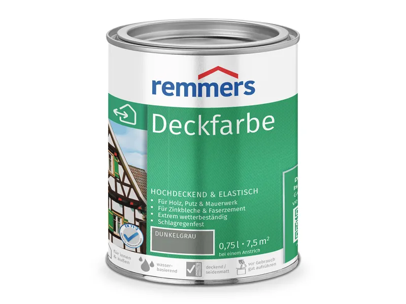 remmers Deckfarbe dunkelgrau