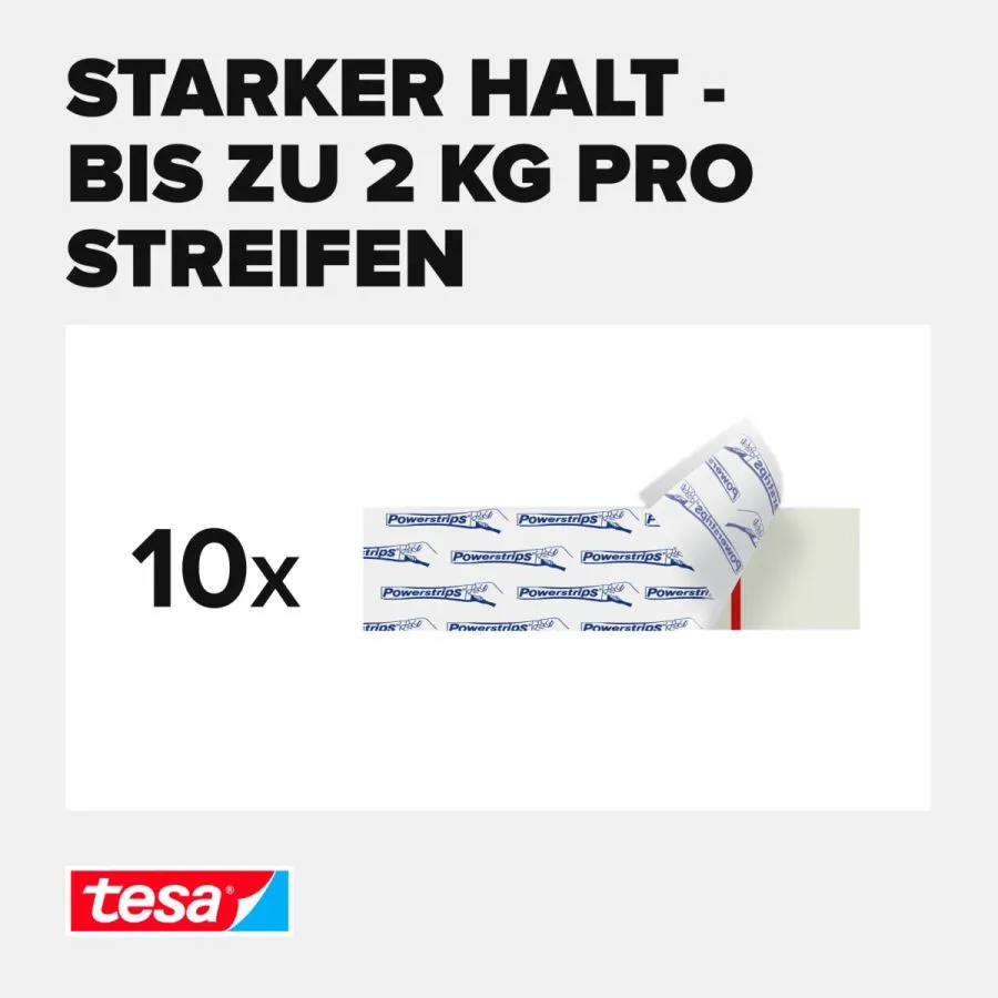 Tesa Power Strips 10 Stck