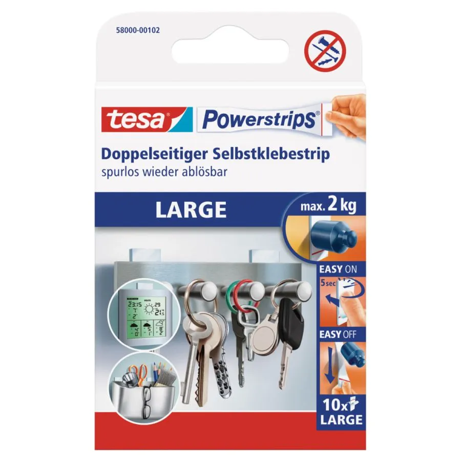 Tesa Power Strips 10 Stck