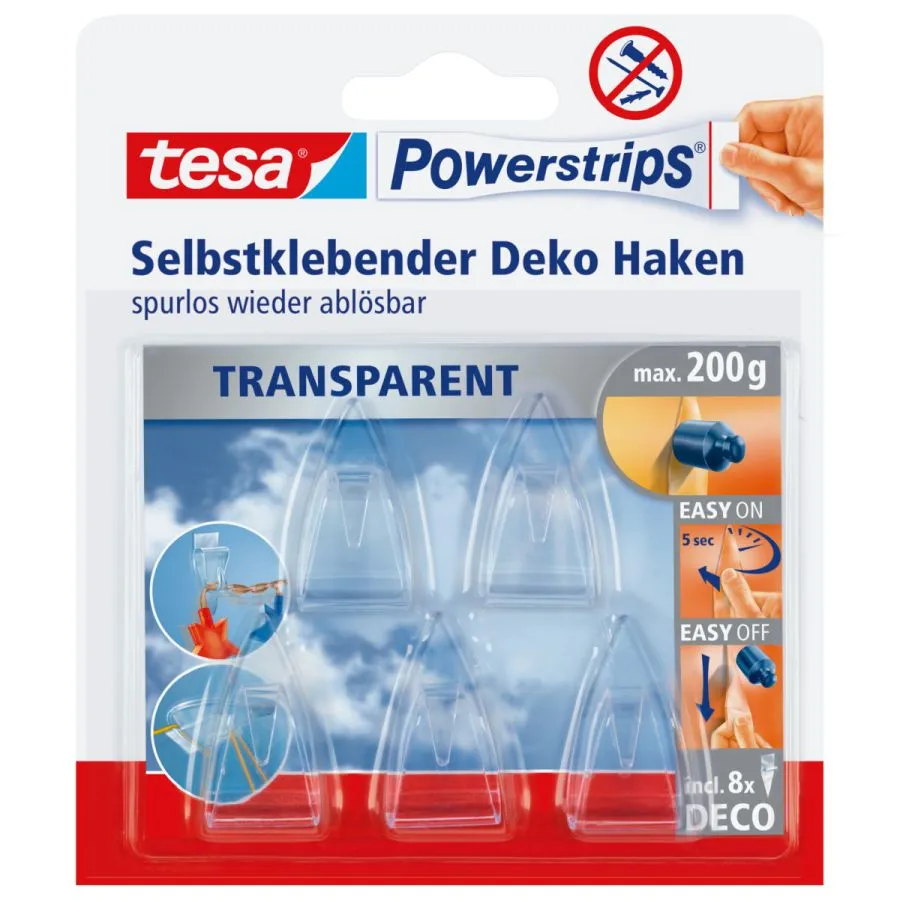 Tesa Deko-Haken transp. Powerstrip