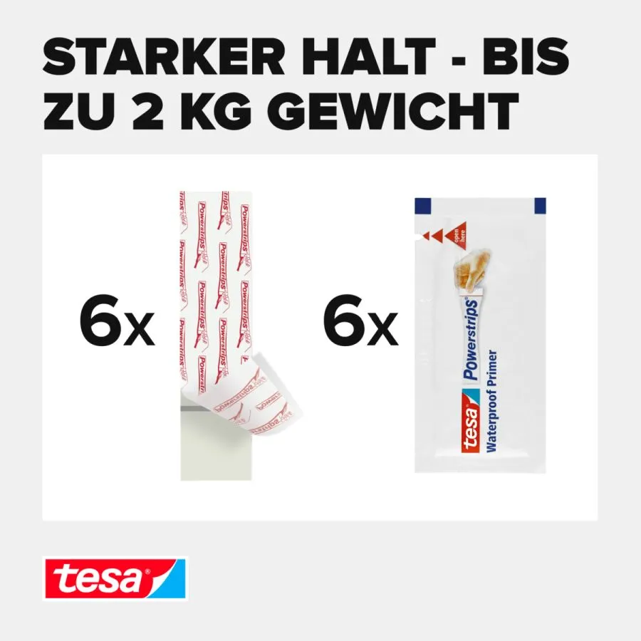 TESA Powerstrip Wasserfest