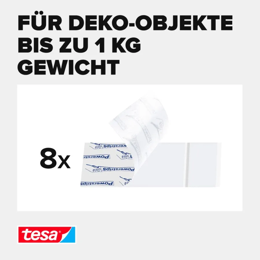 Tesa Power Strip Transparent Large