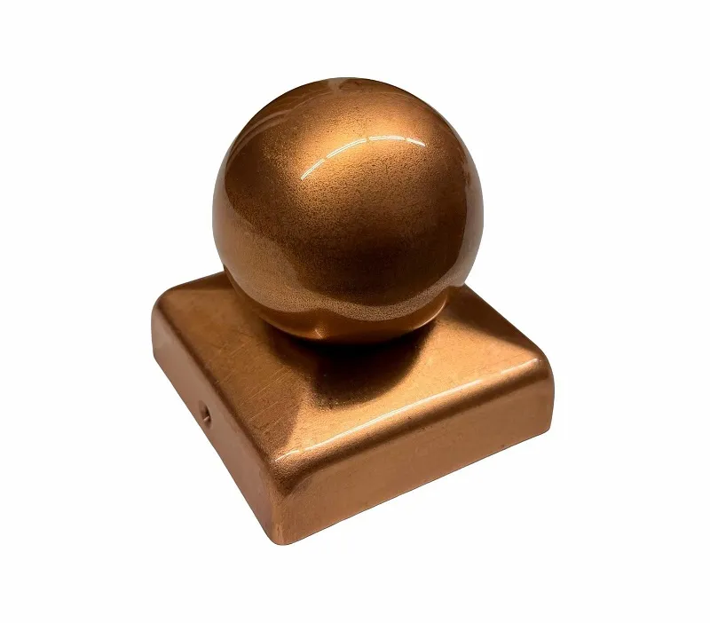 Pfostenkappe  70 x 70 mm mit Kugel