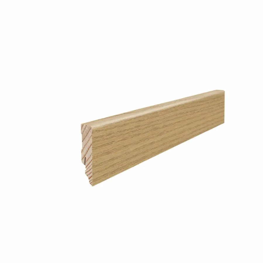 Stecksockelleiste 16x58 mm Massivholz