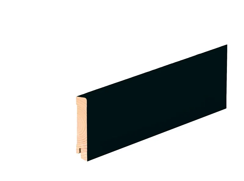 16x58 mm Sockelleiste "schwarz RAL 9005"