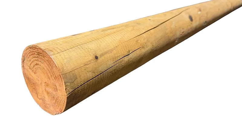 10 cm Rund gefr&auml;ste Kie/Fi - Stangen