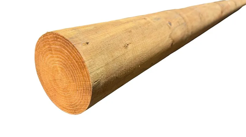 12 cm Rund gefr&auml;ste Kie/Fi - Stangen