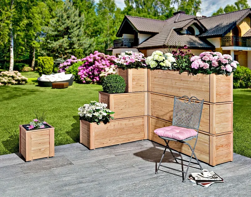 Blumenkasten L&auml;rche stapelbar