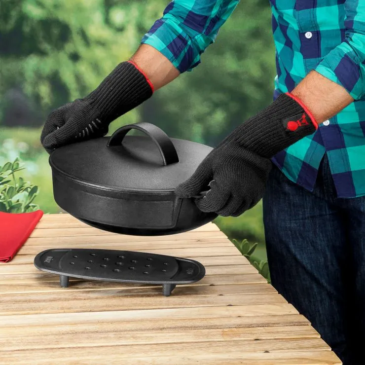 Grillhandschuh-Set aus Kevlar (L/ XL)