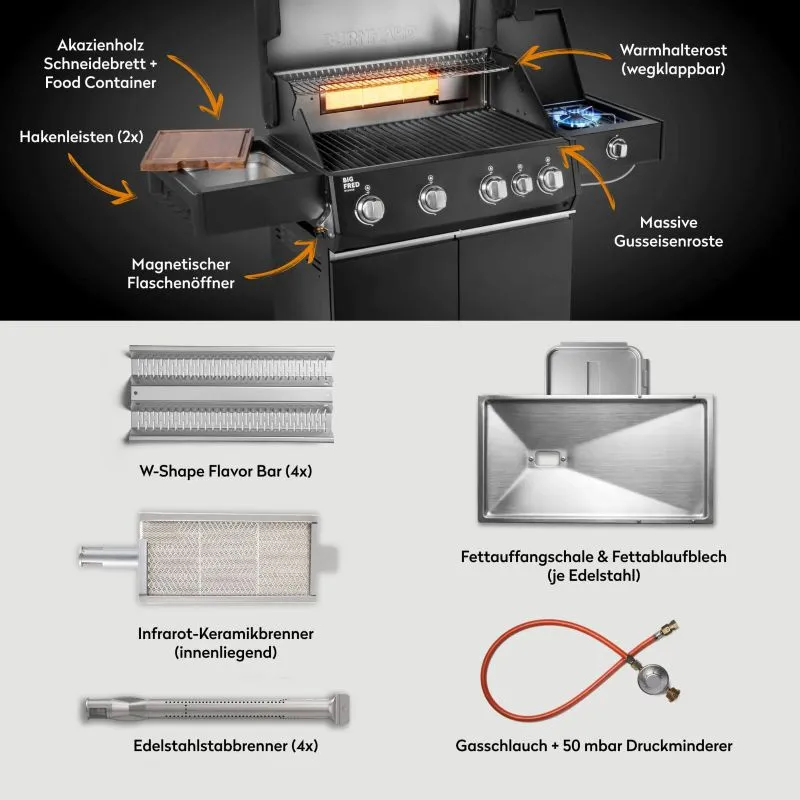 BURNHARD Big FRED Gasgrill Deluxe