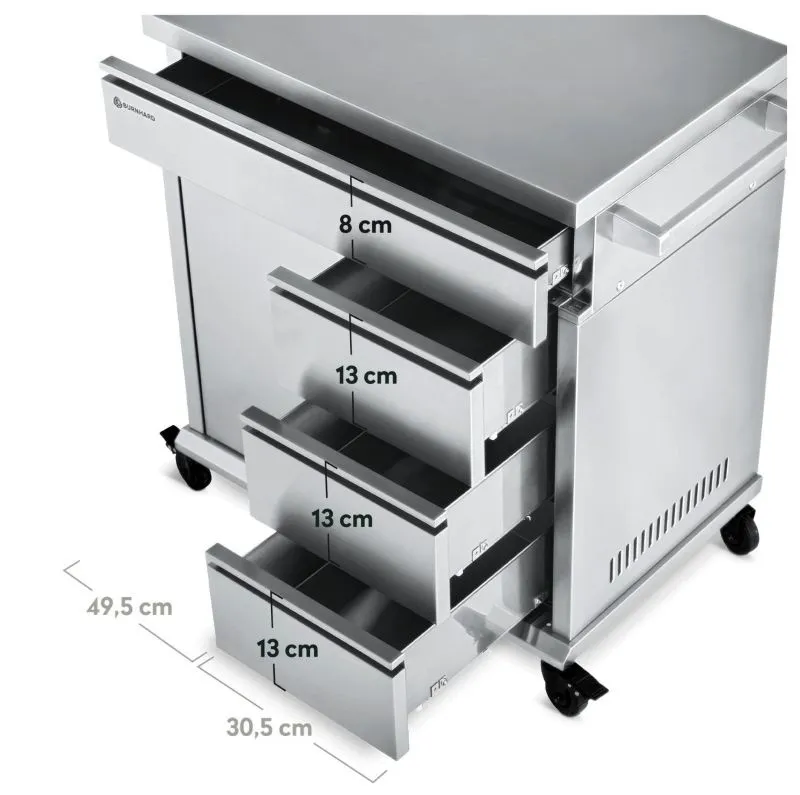 BURNHARD Beistellwagen Outdoor