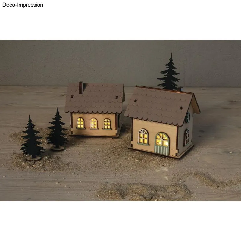 Holzbausatz Lichterh&auml;user FSC Mix