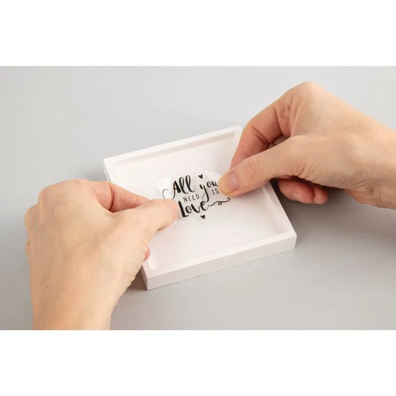 Transfer Rub on 3D Words
