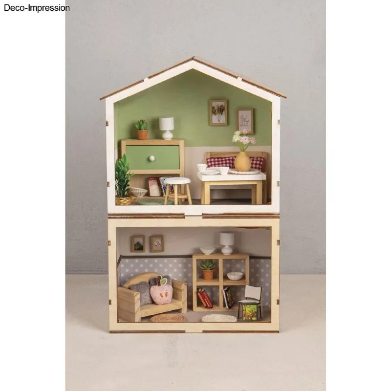 Holzbausatz Mini Wohnhaus 13 tlg.