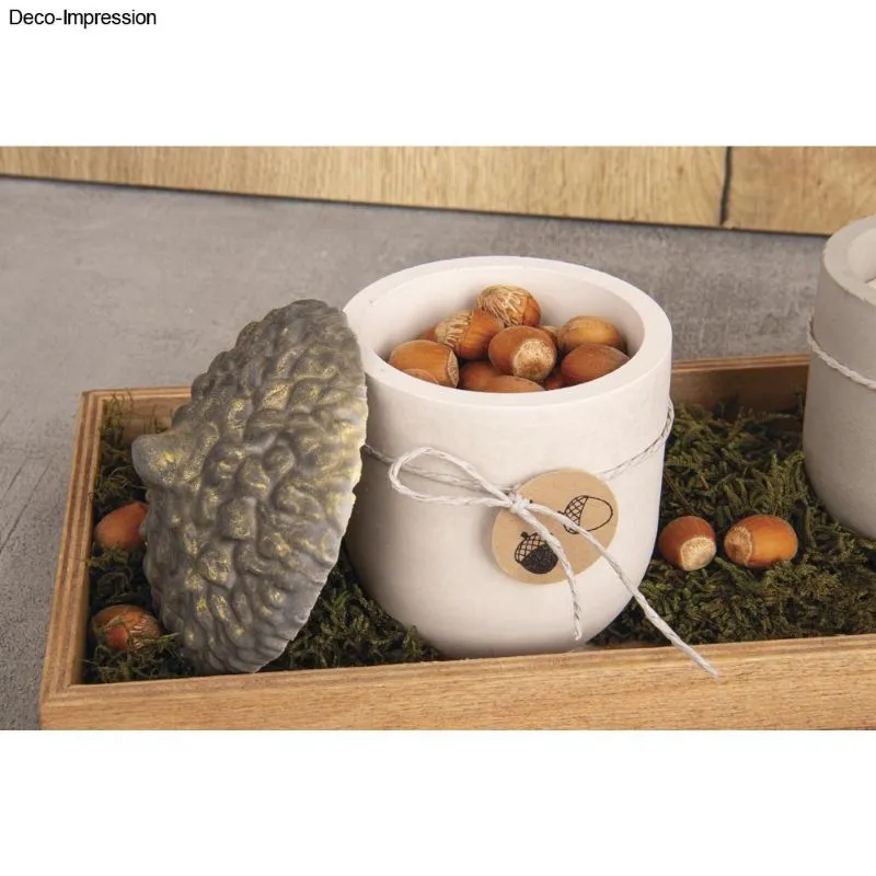 Silikongie&szlig;form 3D Eichelnuss Dose