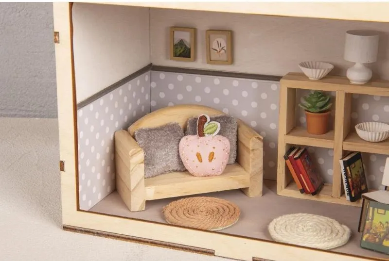 Deko Mini Set mit Apfelkissen