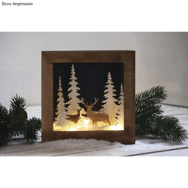 Holzbausatz 3D-Motivrahmen Winterland