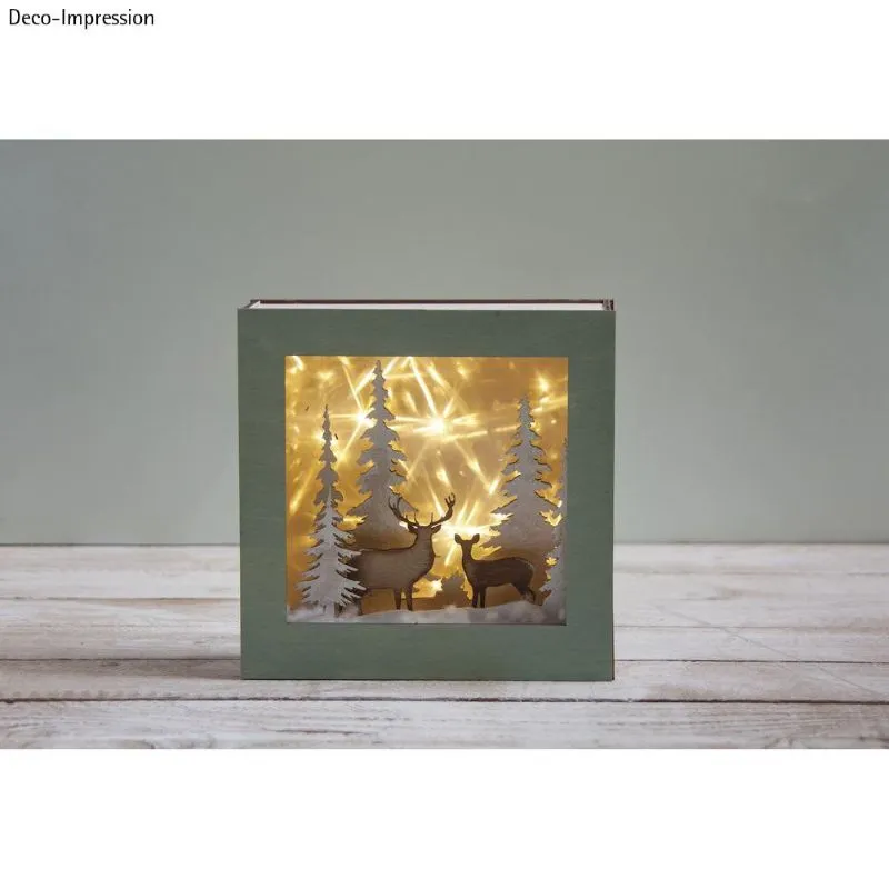 Holzbausatz 3D-Motivrahmen Winterland