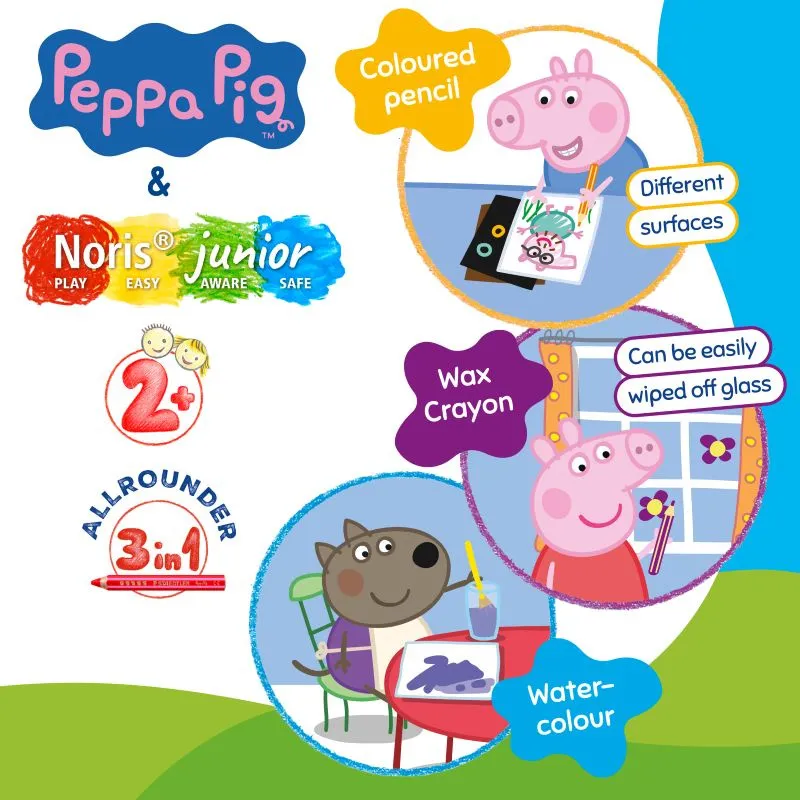 NorisJunior PeppaPig 3in1 Kindermalstift