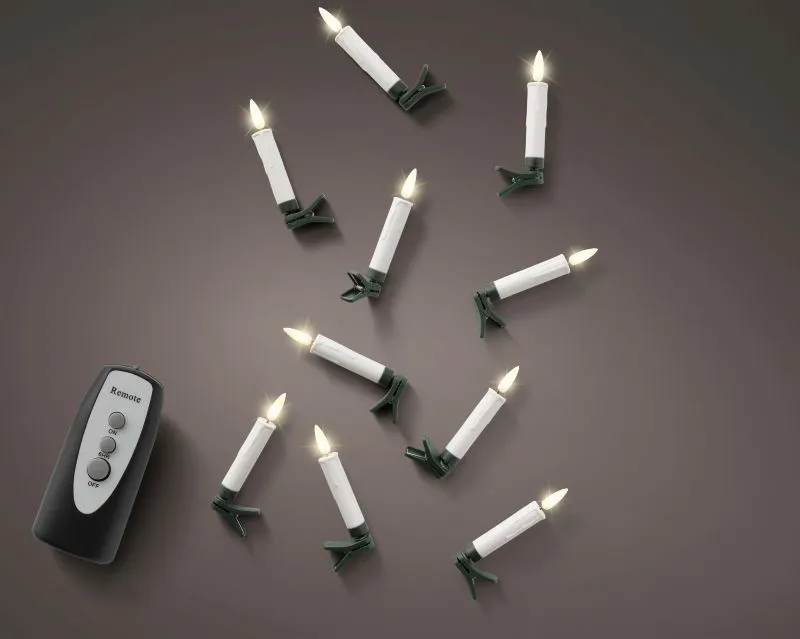 10 LED Kerzen Baumbeleuchtung