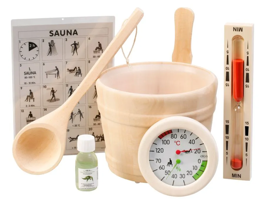 Sauna-Zubeh&ouml;r - Set "Premium" 6-tlg.