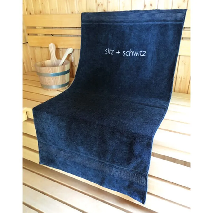 Sauna Sitztuch "Sitz + Schwitz"